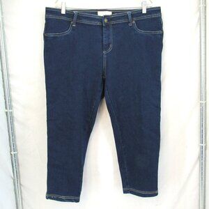 Angel Kiss Los Angeles Women's Mid Rise Blue Jean Capri Style#7051CX Size 20